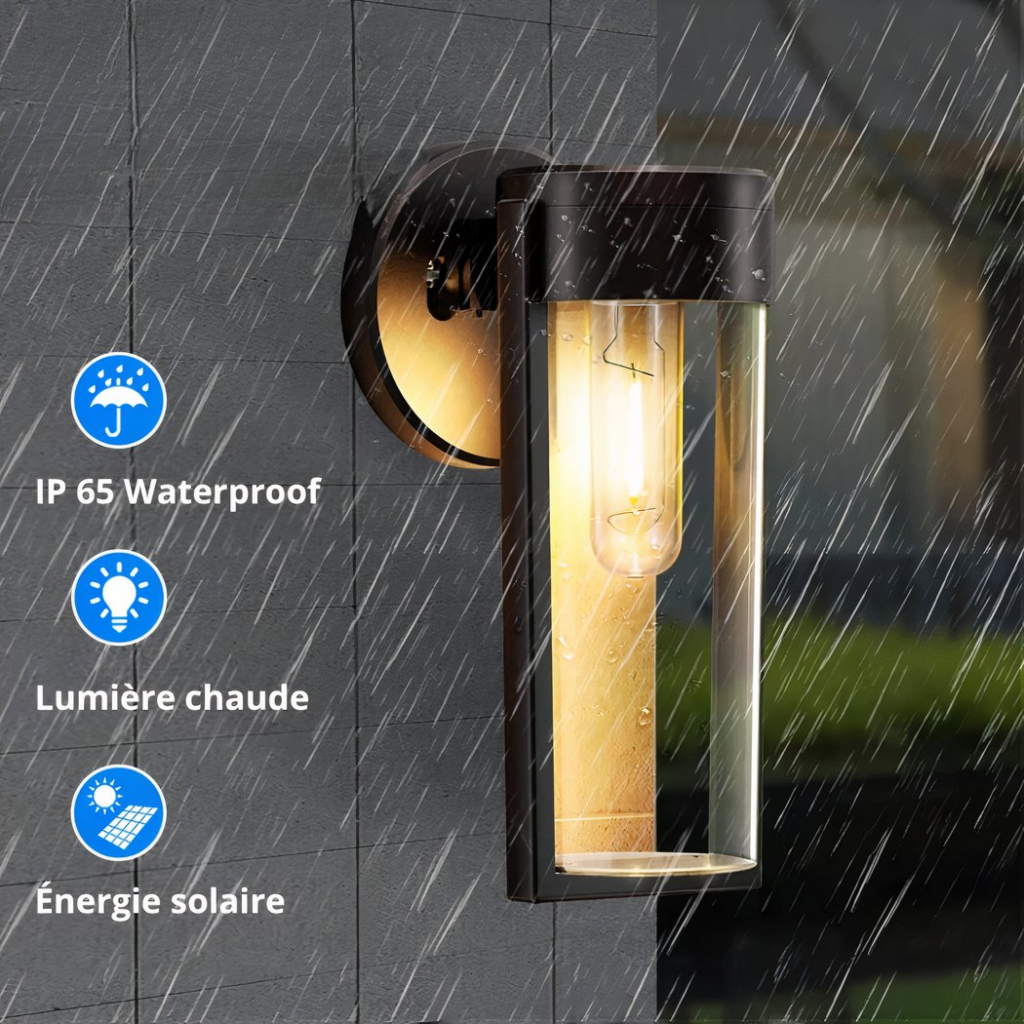 Solar-LED-Röhren-Wandleuchten im Set