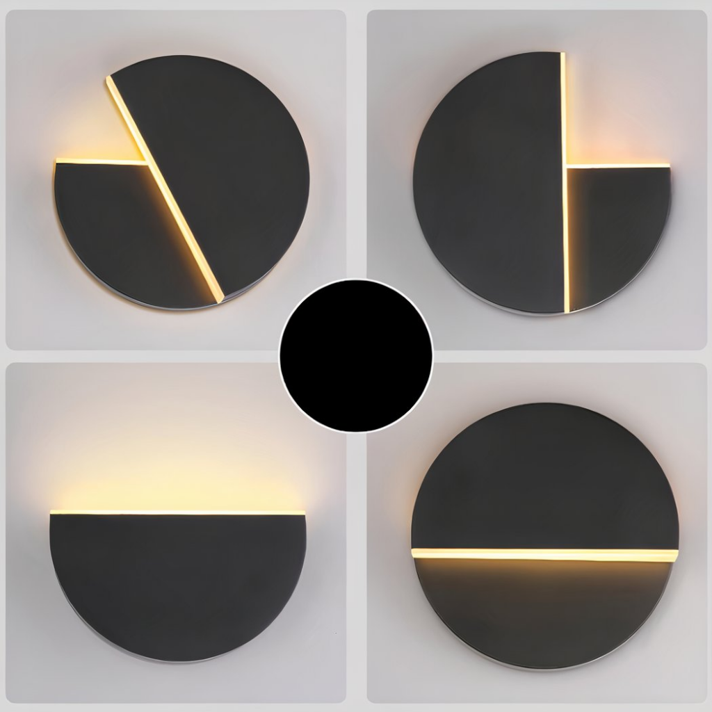 Drehbare Halbmond-Wandleuchte